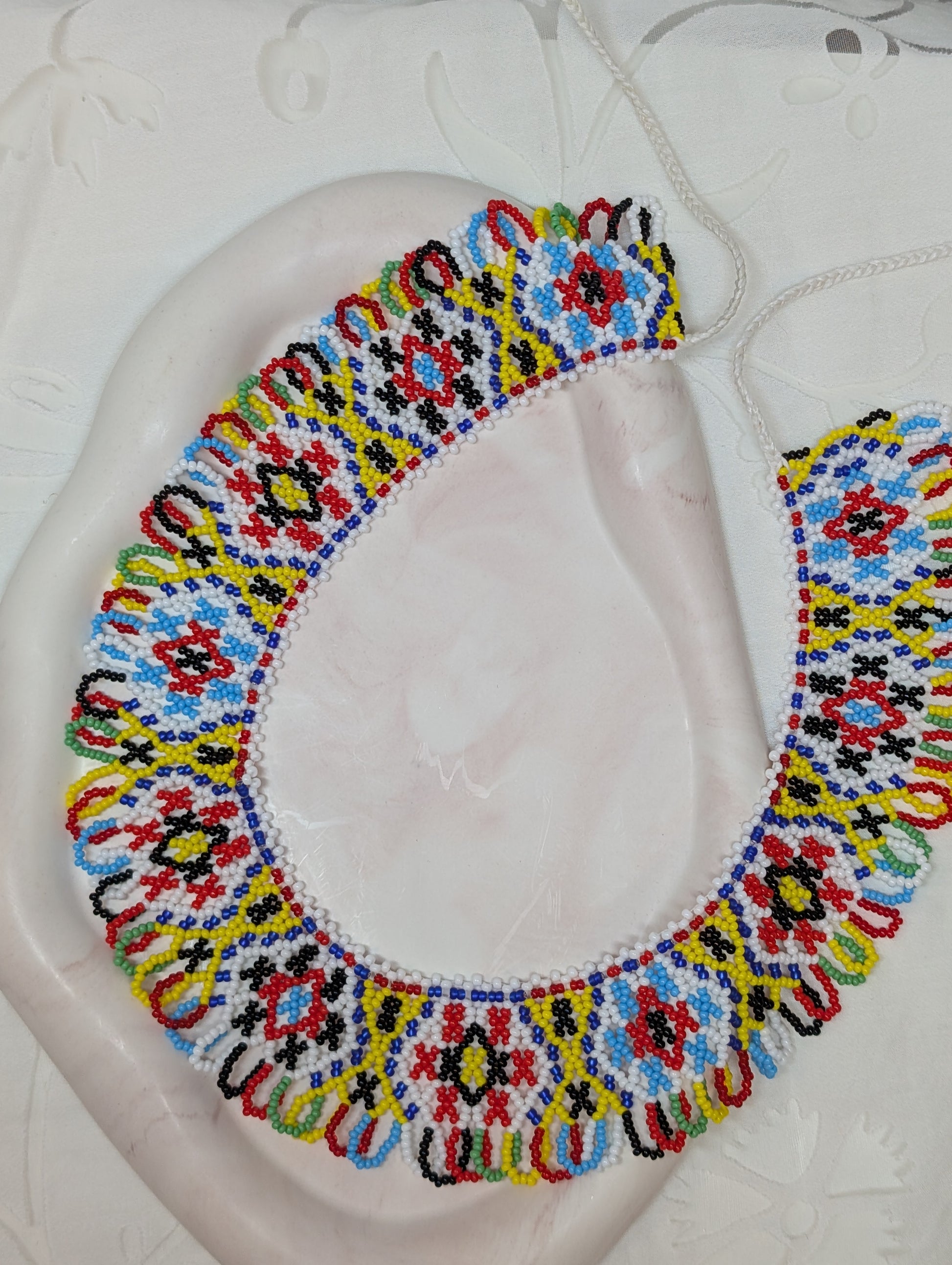 Necklace with traditional Ukrainian pattern