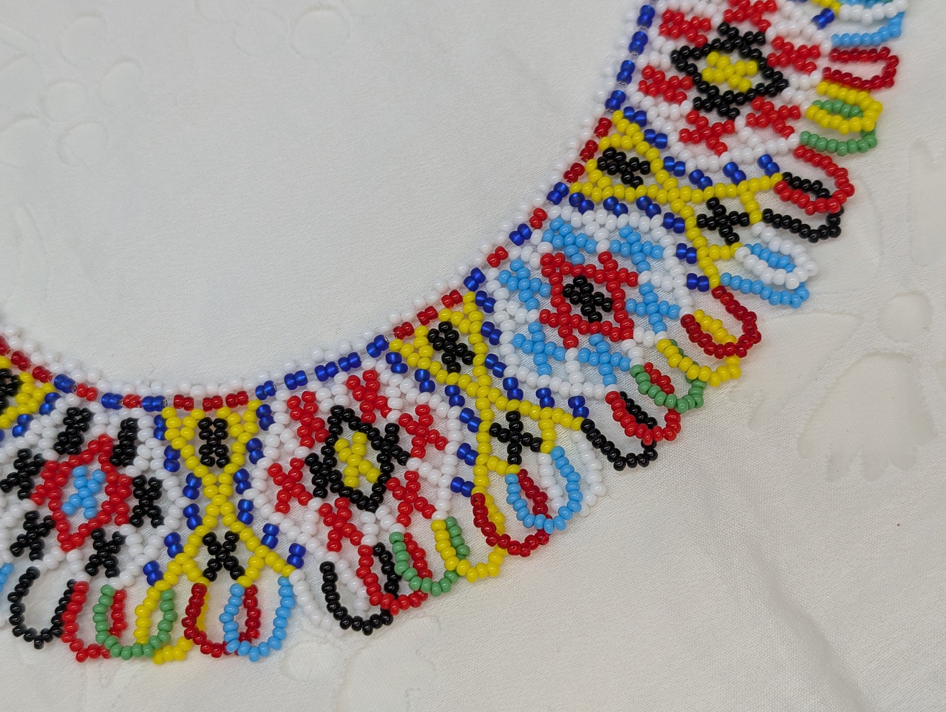 Necklace with traditional Ukrainian pattern