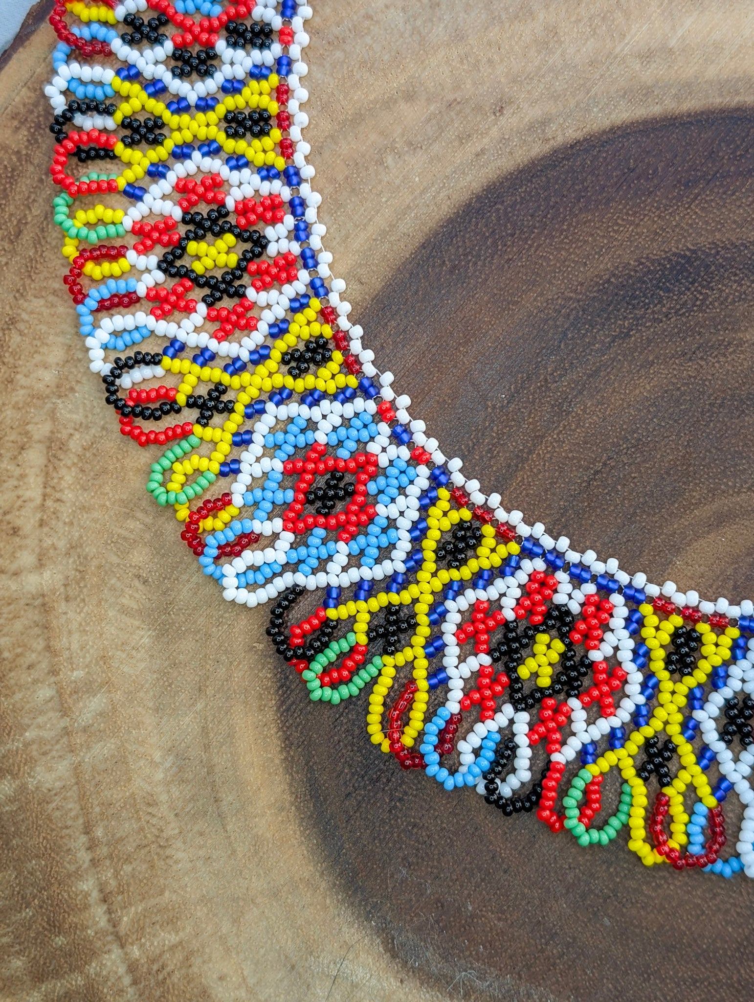 Necklace with traditional Ukrainian pattern
