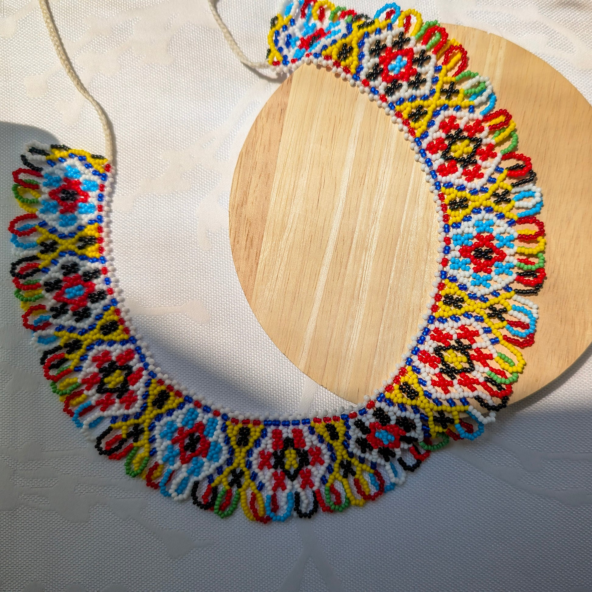Necklace with traditional Ukrainian pattern