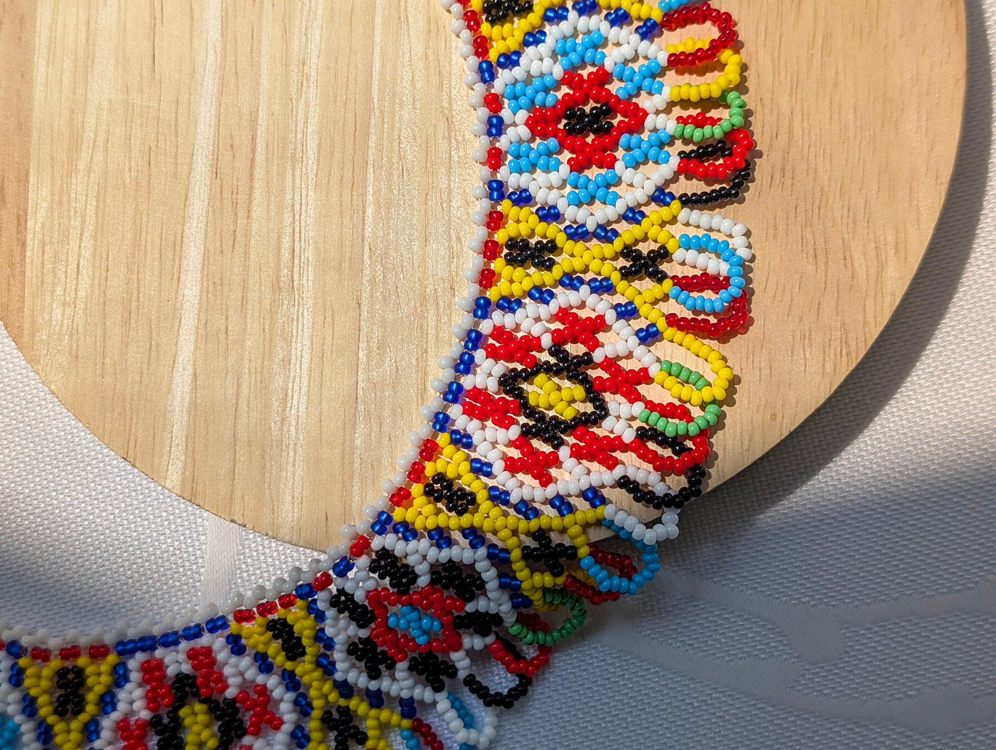 Necklace with traditional Ukrainian pattern