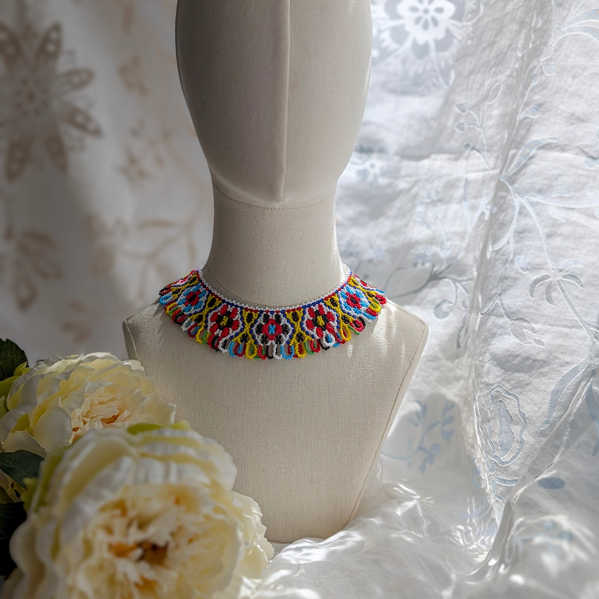 Necklace with traditional Ukrainian pattern