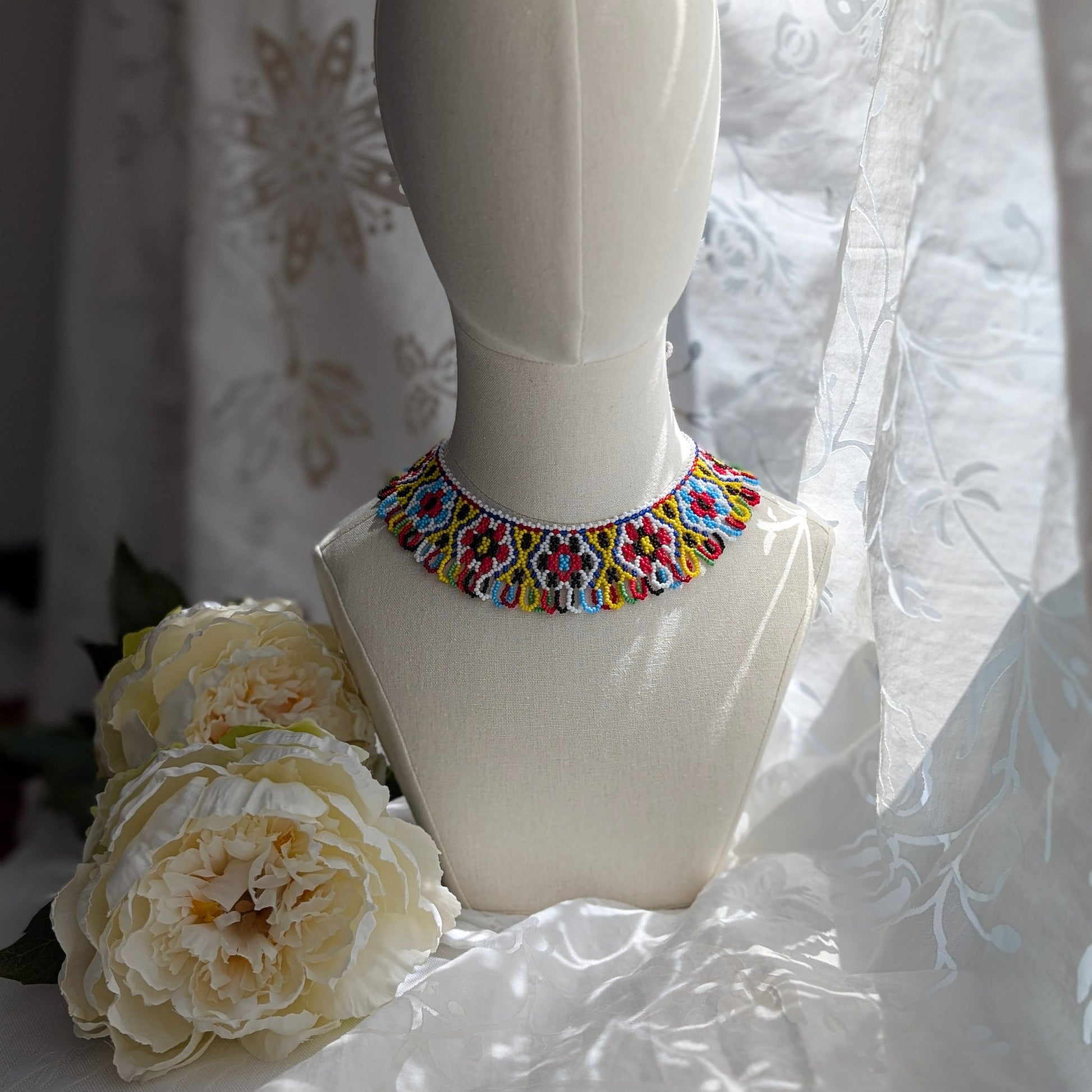 Necklace with traditional Ukrainian pattern