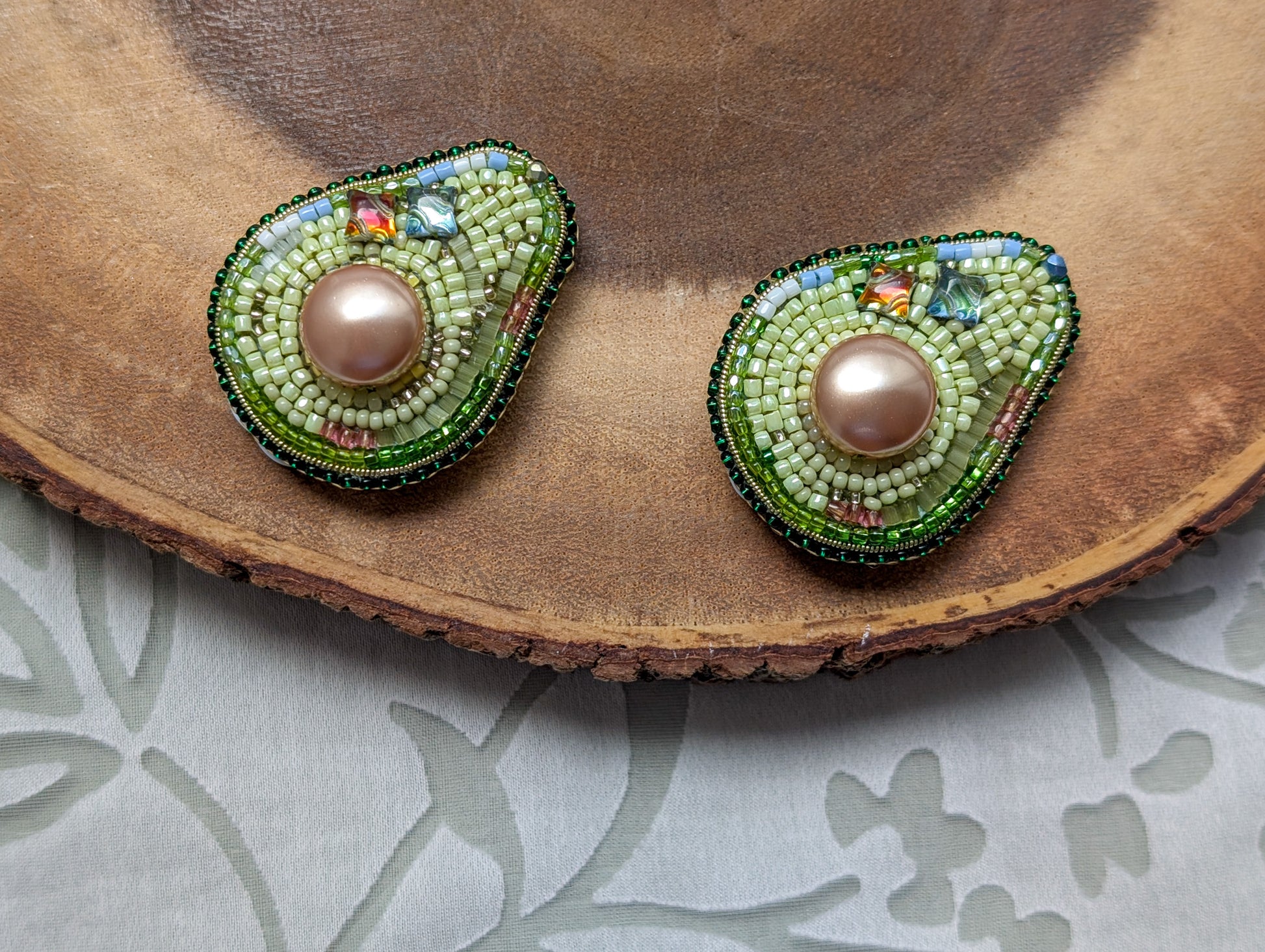 Avocado Brooch
