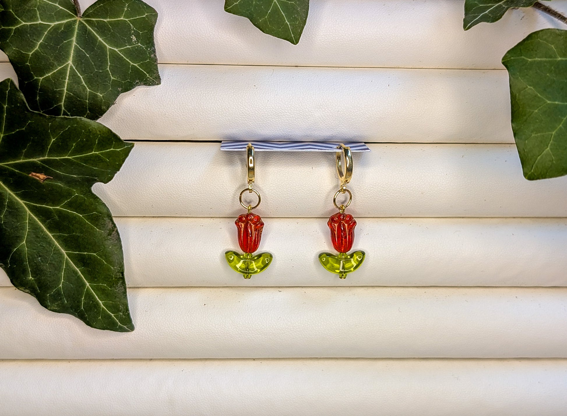 Tiny Tulips with Gold Hoops