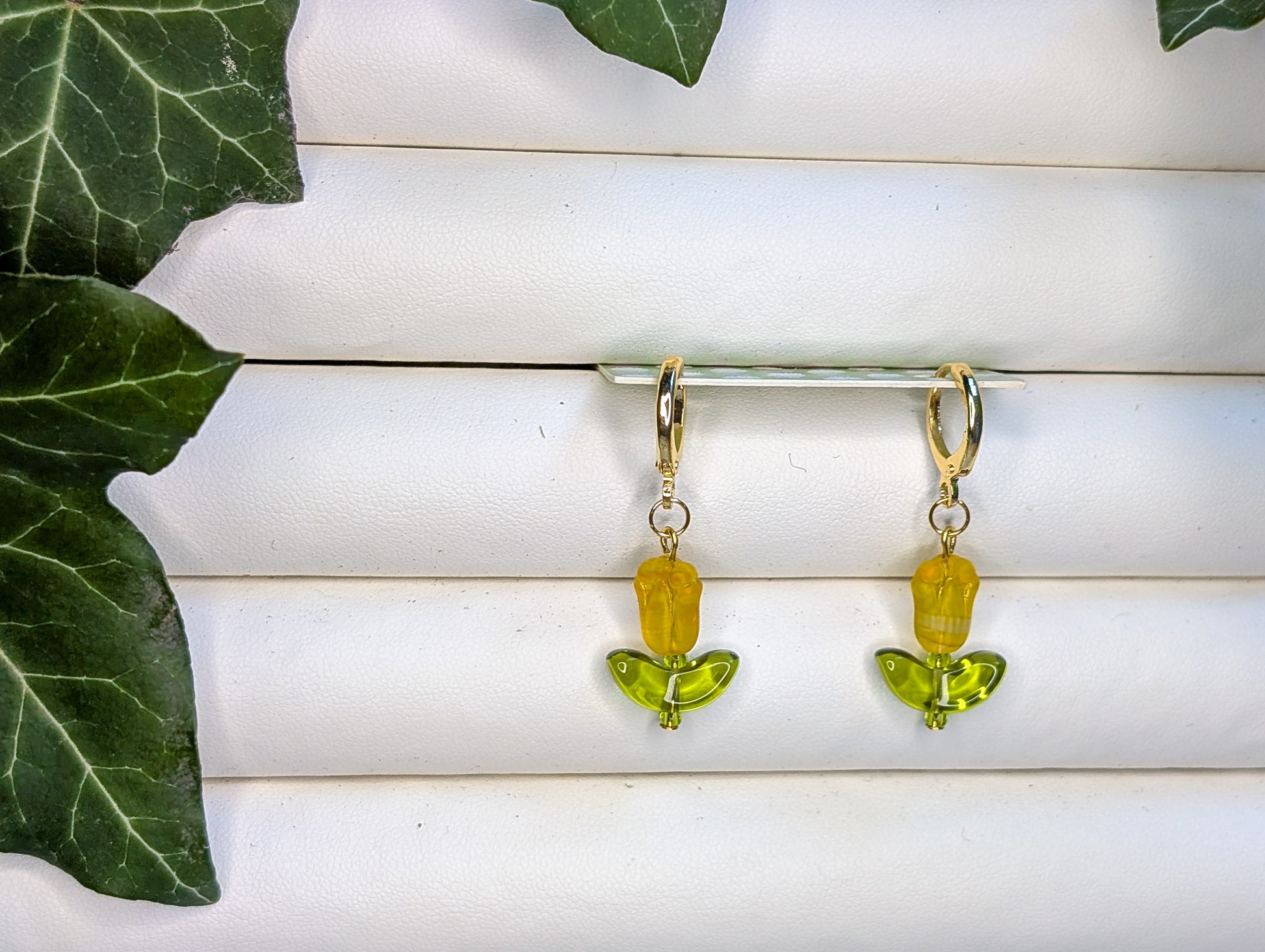 Tiny Tulips with Gold Hoops