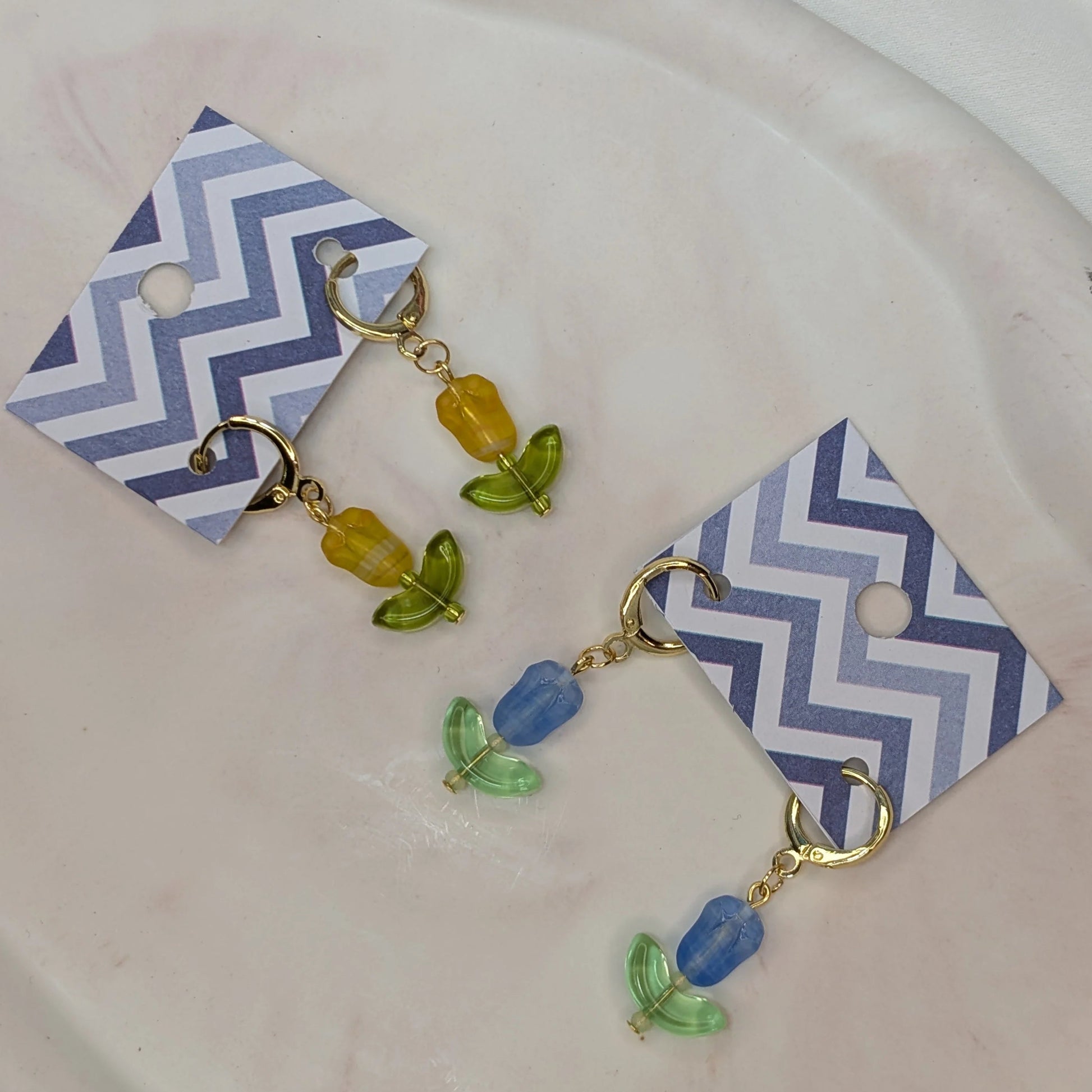 Tiny Tulips with Gold Hoops