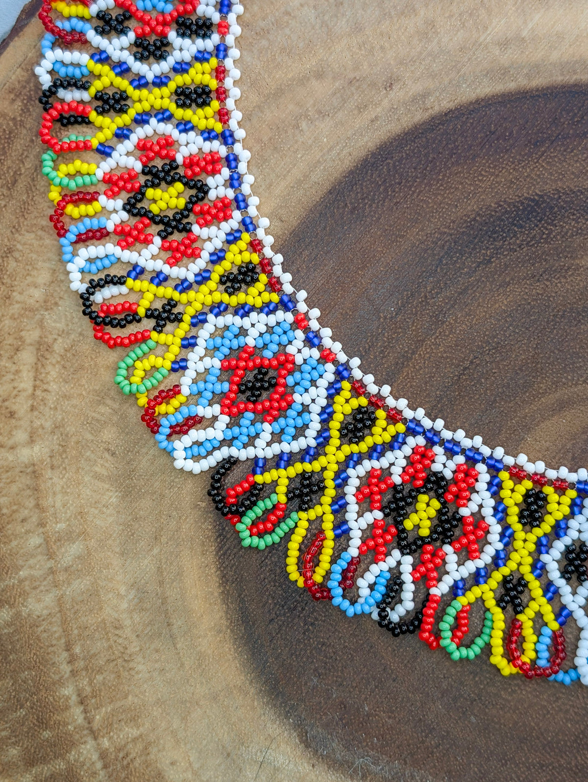 Necklace with traditional Ukrainian pattern