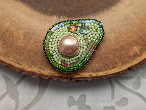 Avocado Brooch