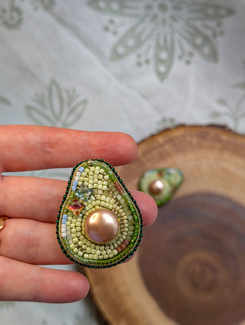 Avocado Brooch
