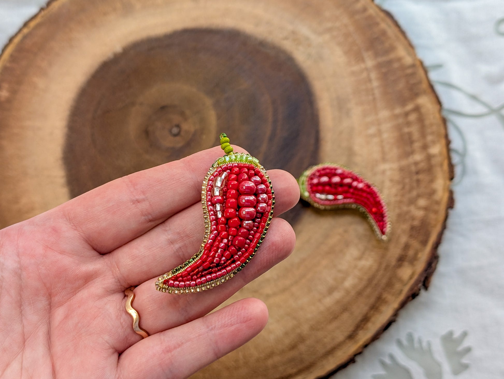Red Hot Chili Pepper Brooch