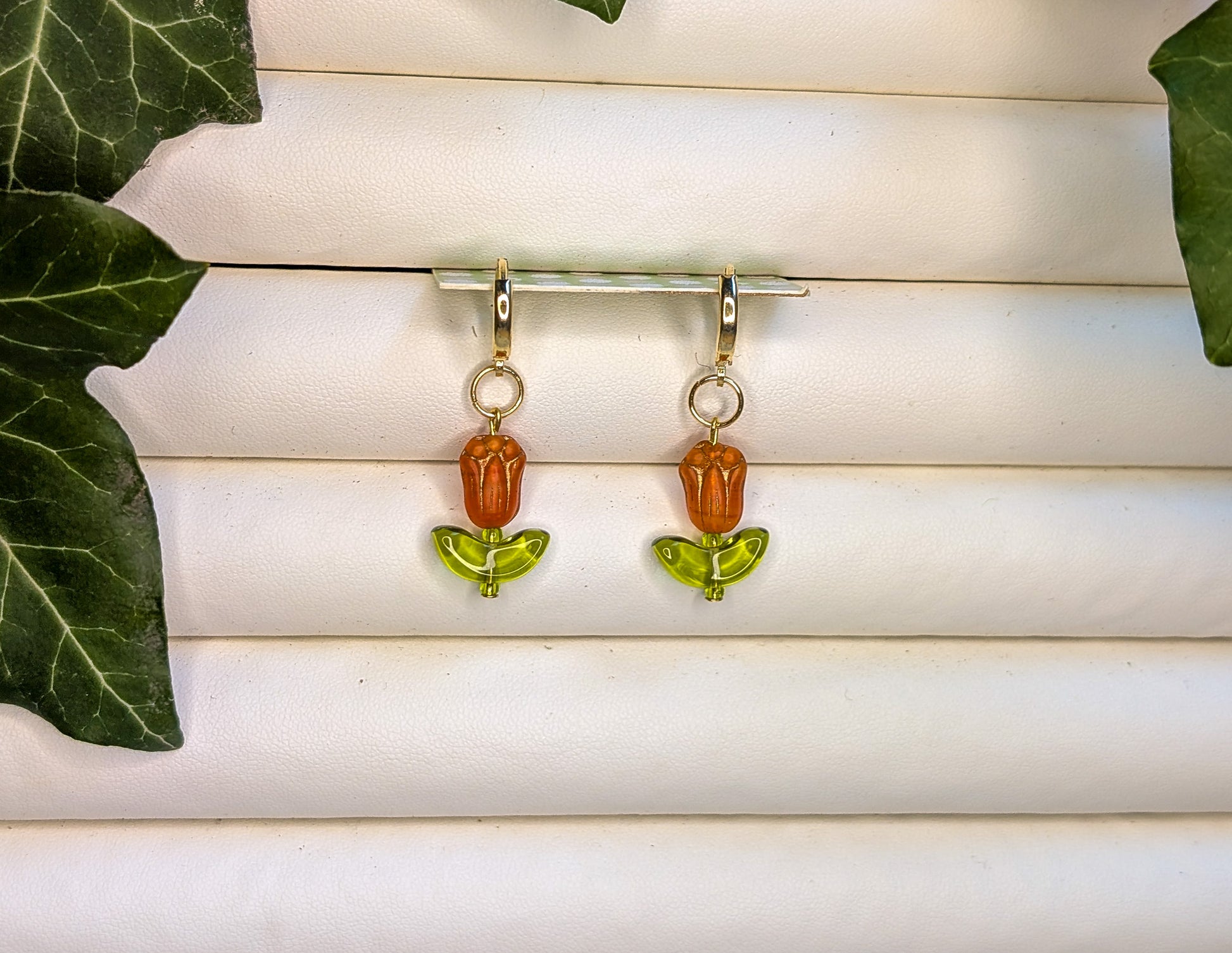 Tiny Tulips with Gold Hoops