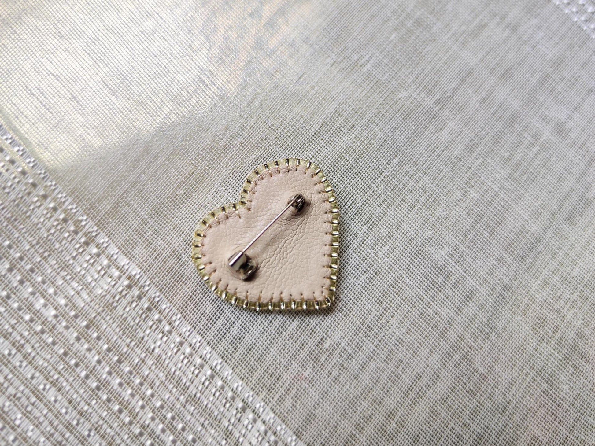 Heart Shaped Pin in Pride Flag Colors