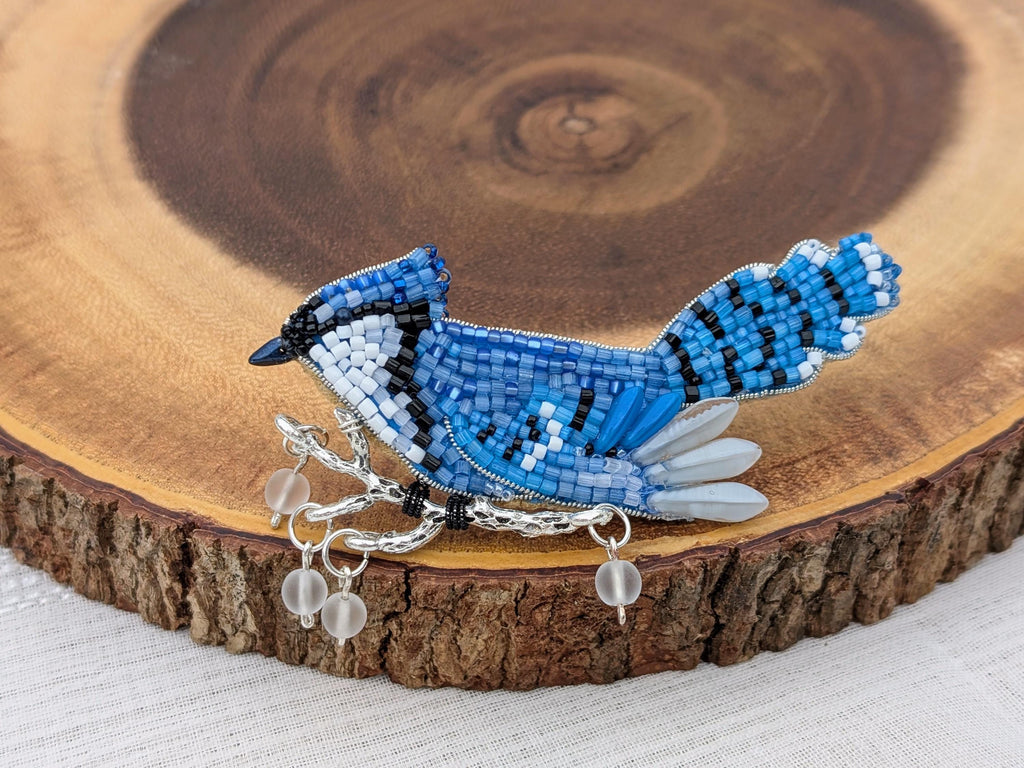 Blue Jay Brooch