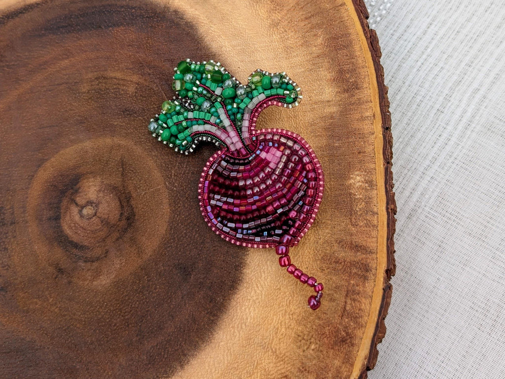 Red Beet Brooch