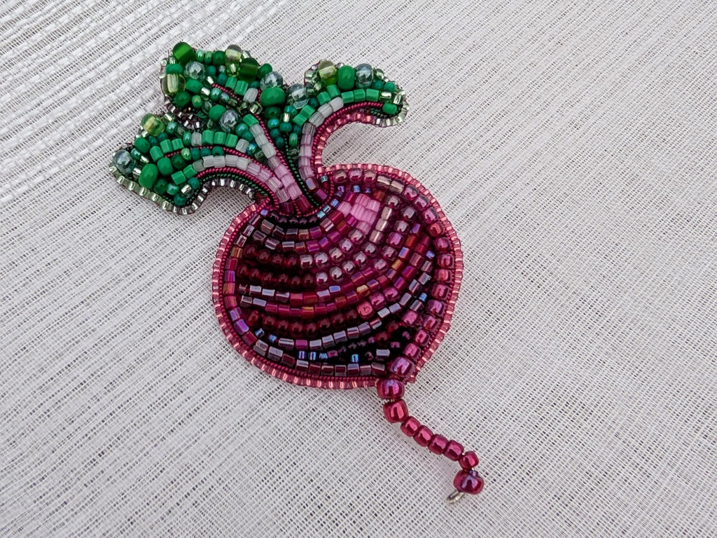 Red Beet Brooch