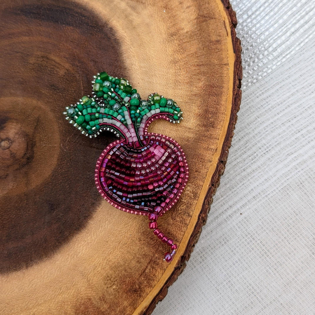 Red Beet Brooch