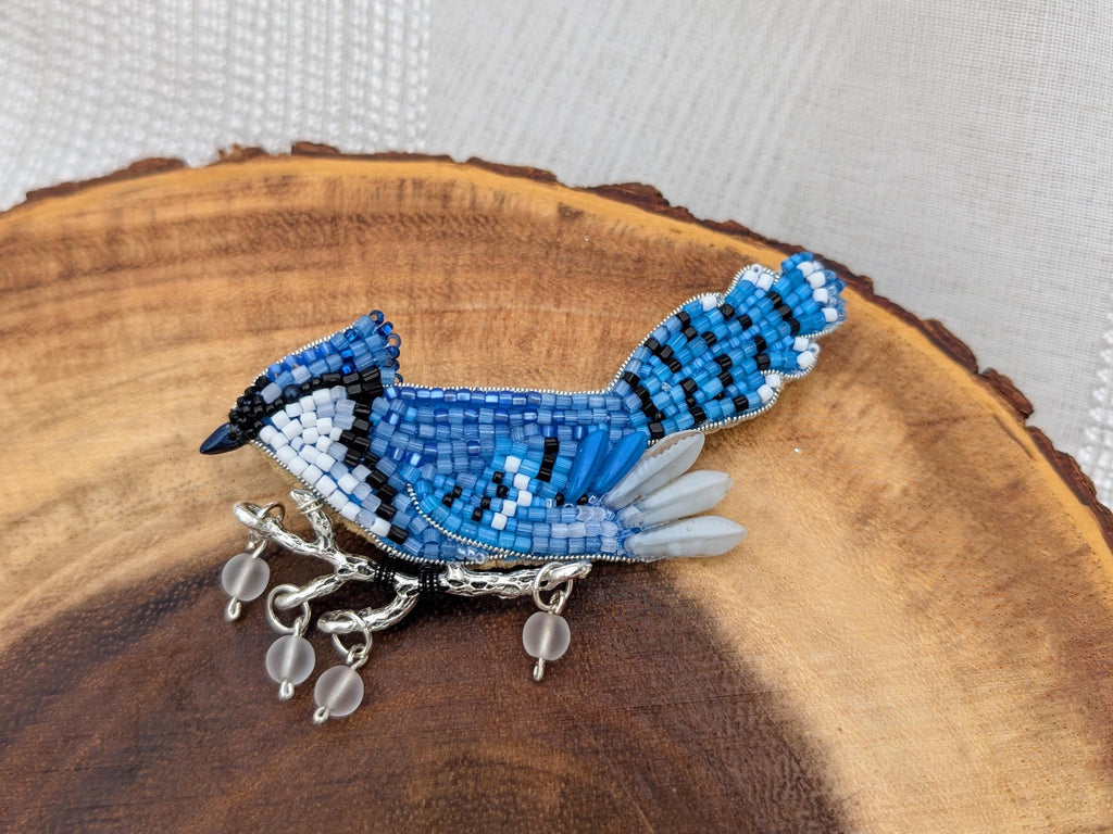 Blue Jay Brooch