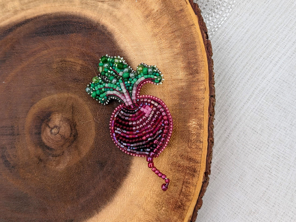 Red Beet Brooch